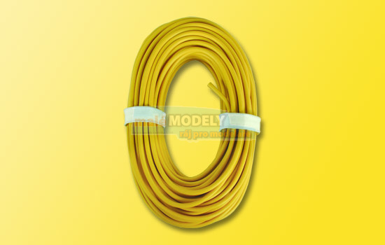 Vysoce výkonný kabel, žlutý 10 m 0,75 mm²