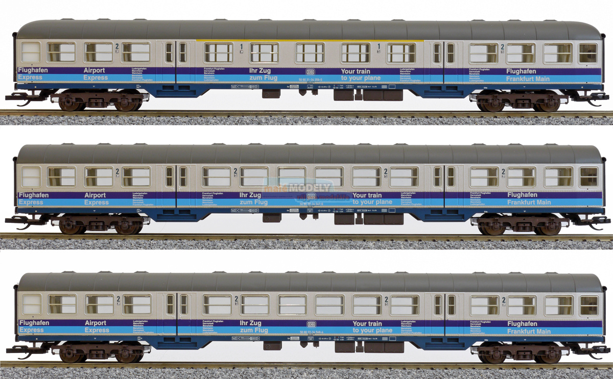 Set tří rychlíkových vozů Airport Express <b>Ihr Zug zum Flug</b>, (31.03.2011) 