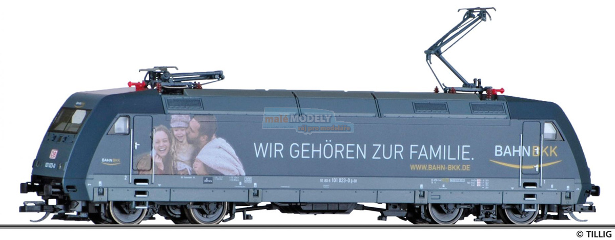 Elektrická lokomotiva 101 023-0 <b>„Bahn BKK“</b>