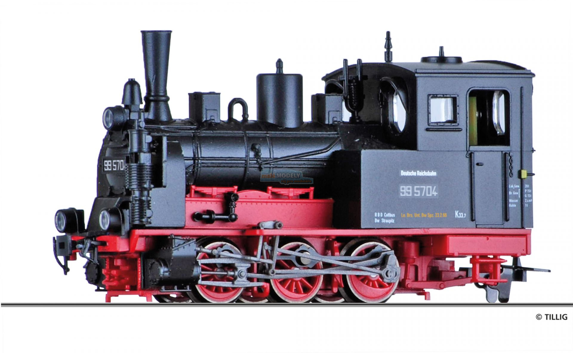 Dampflokomotive 99 5704 der DR, Ep. III