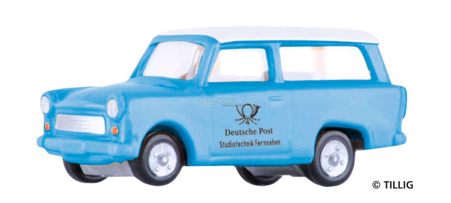 Auto osobní Trabant 601 Kombi „Deutsche Post Studiotechnik“