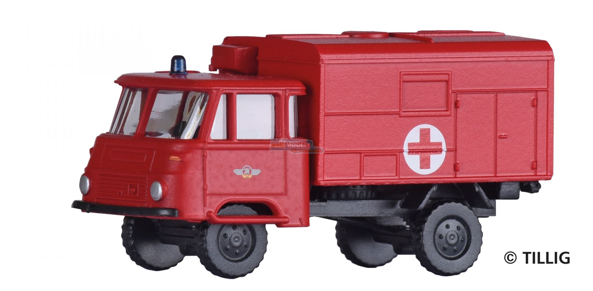 Auto nákl. LKW Robur LO 1801 „Feuerwehr - Krankentransportwagen“ Hasiči