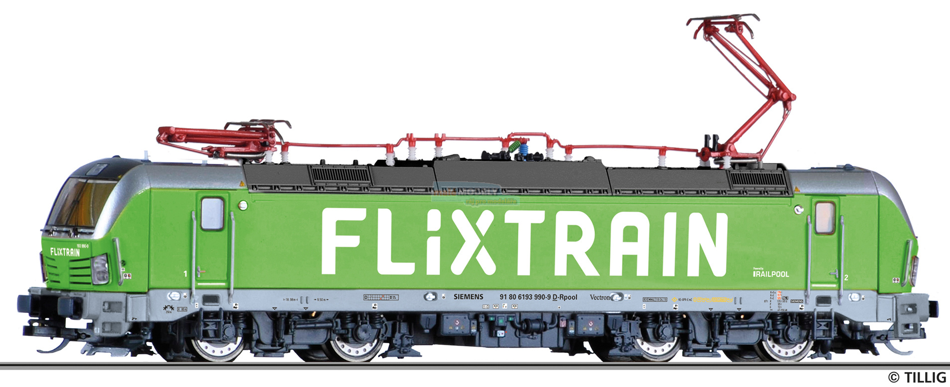 Elektrická lokomotiva 193 990-9 „FLIXTRAIN“, RAILPOOL GmbH