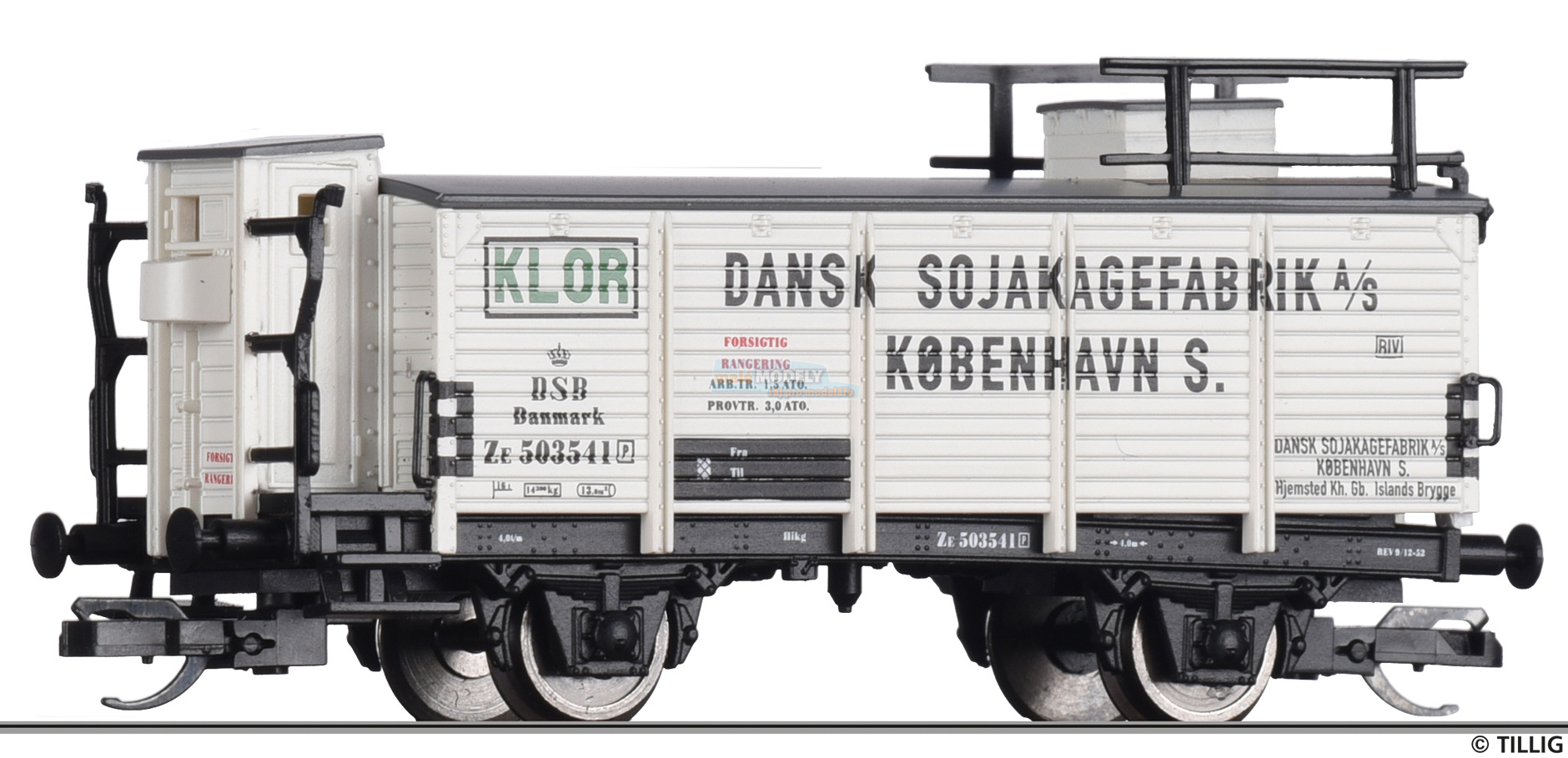 Flüssiggaswagen -Dansk Sojakagefabrik Kobenhavn-, eingestellt bei der DSB, Ep. III