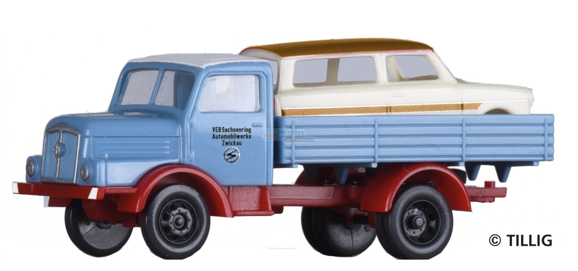 LKW H3A -VEB Sachsenring- beladen mit Trabant-Karosse