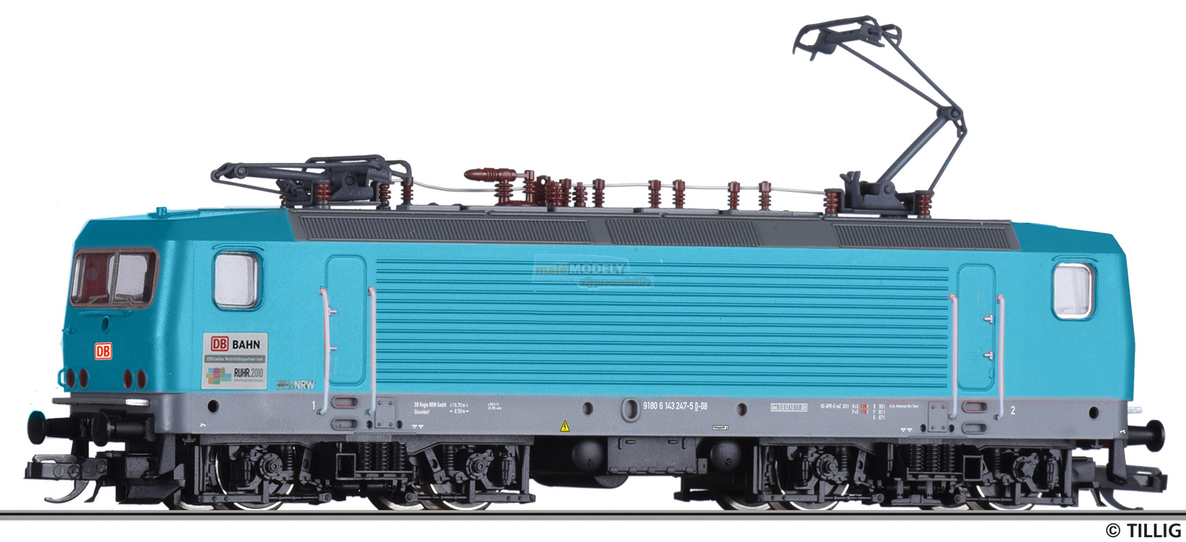 Elektrická lokomotiva 143 247-5 „RheinRuhrExpress“ - (31.03.2021)