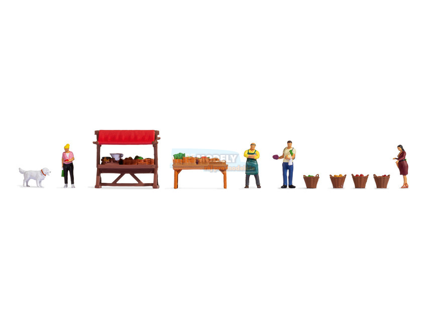 Themed Figures Set -Vegetable Stall-