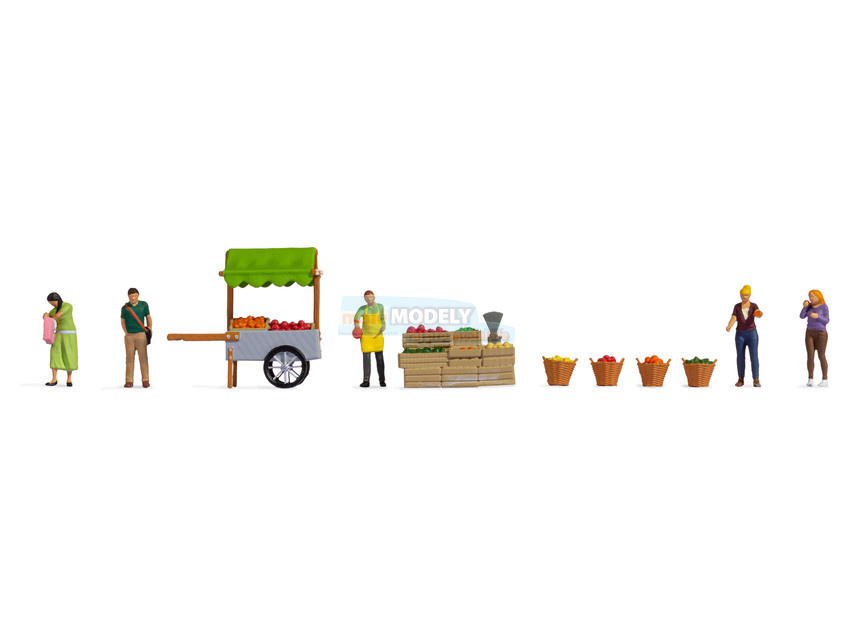 Themed Figures Set -Fruit Stall-