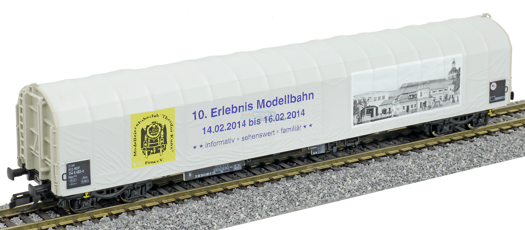 Vůz s posuvnou plachtou Rils, „10. Erlebnis Modellbahn“ 