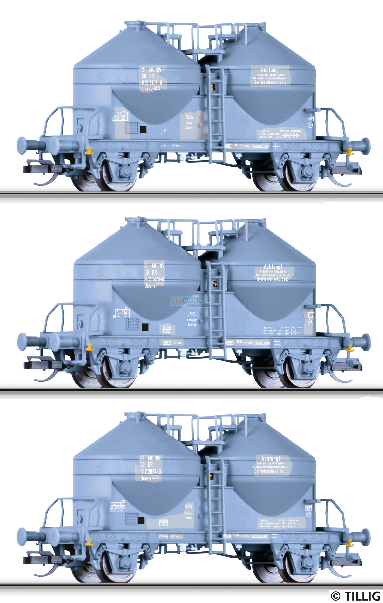 Set tří nákladních vozů Ucs-c 9122