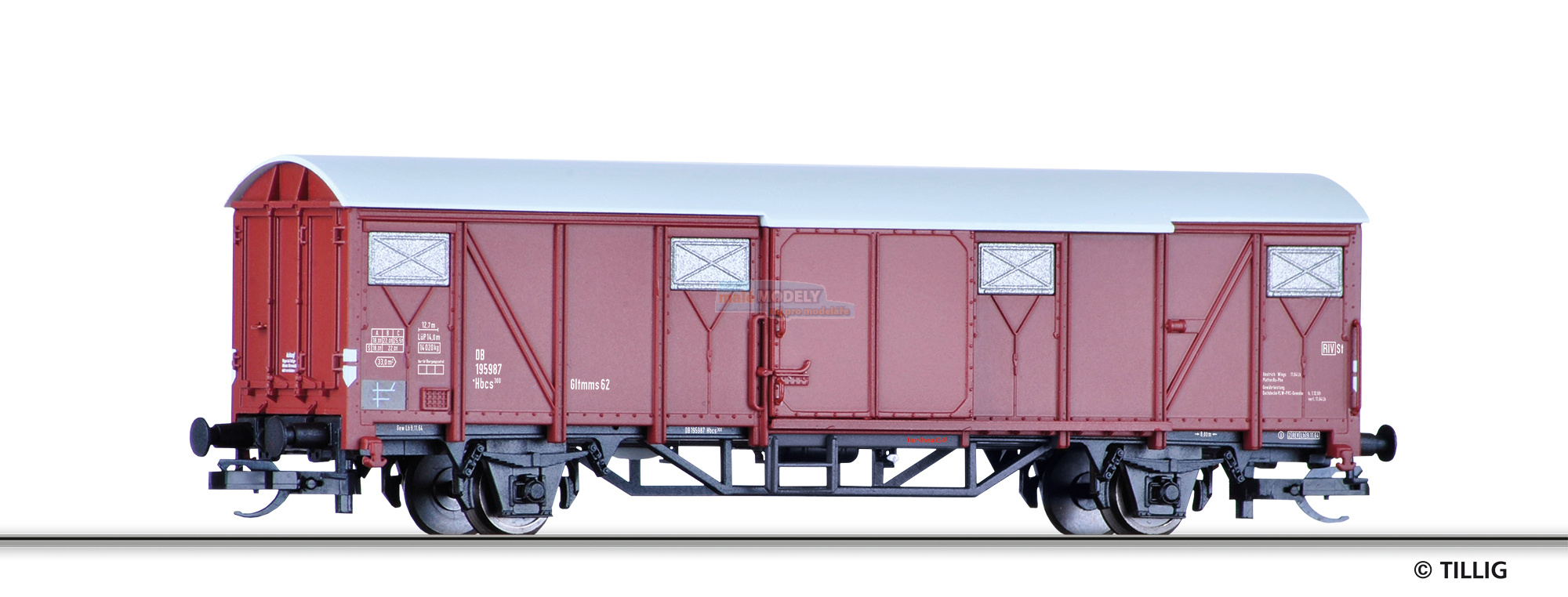 Gedeckter Güterwagen Gltmms 62 der DB, Ep. III