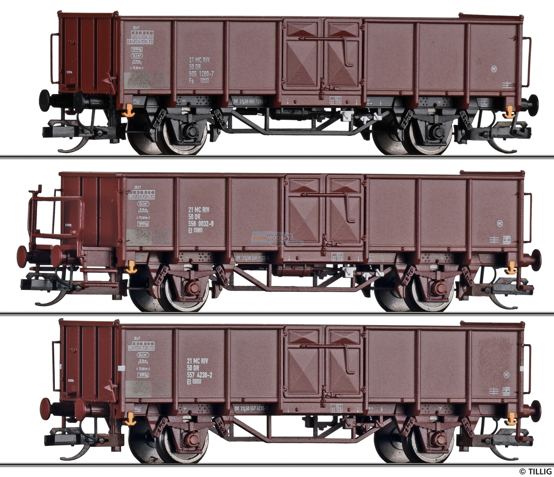 Set tří nákladních otevřených vozů - (31.03.2023)