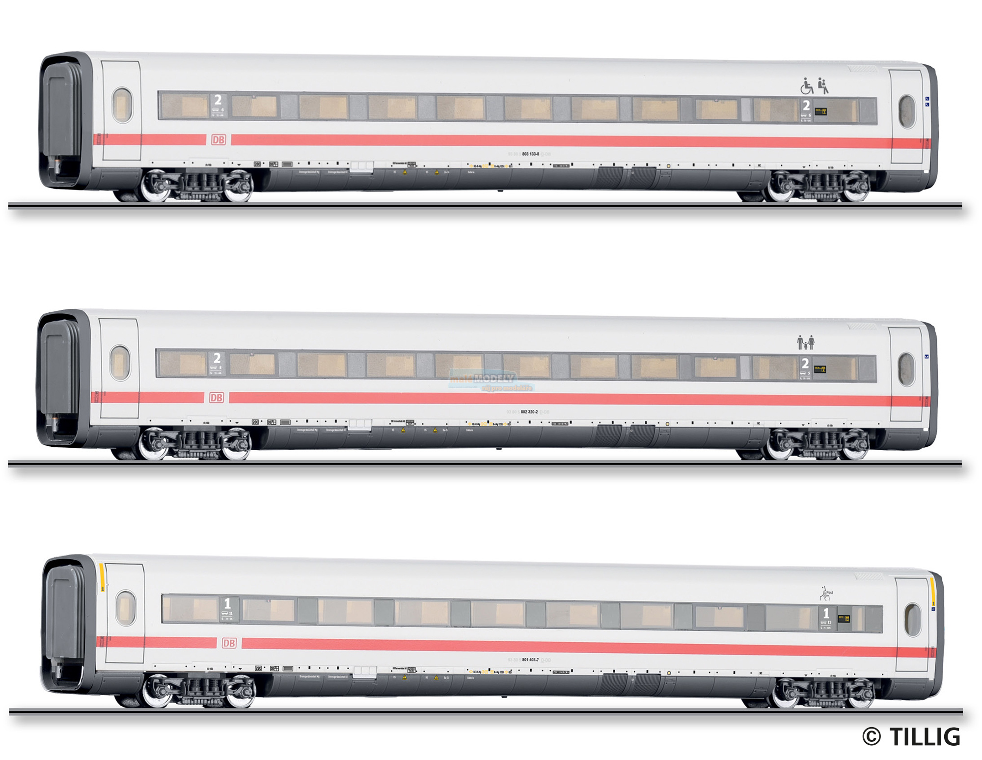 ICE-1-Set *Redesign* bestehend aus einem Reisezugwagen 1. Klasse und zwei Reisezugwagen 2. Klasse, Teil 3, Ep. VI - (31.03.2023)