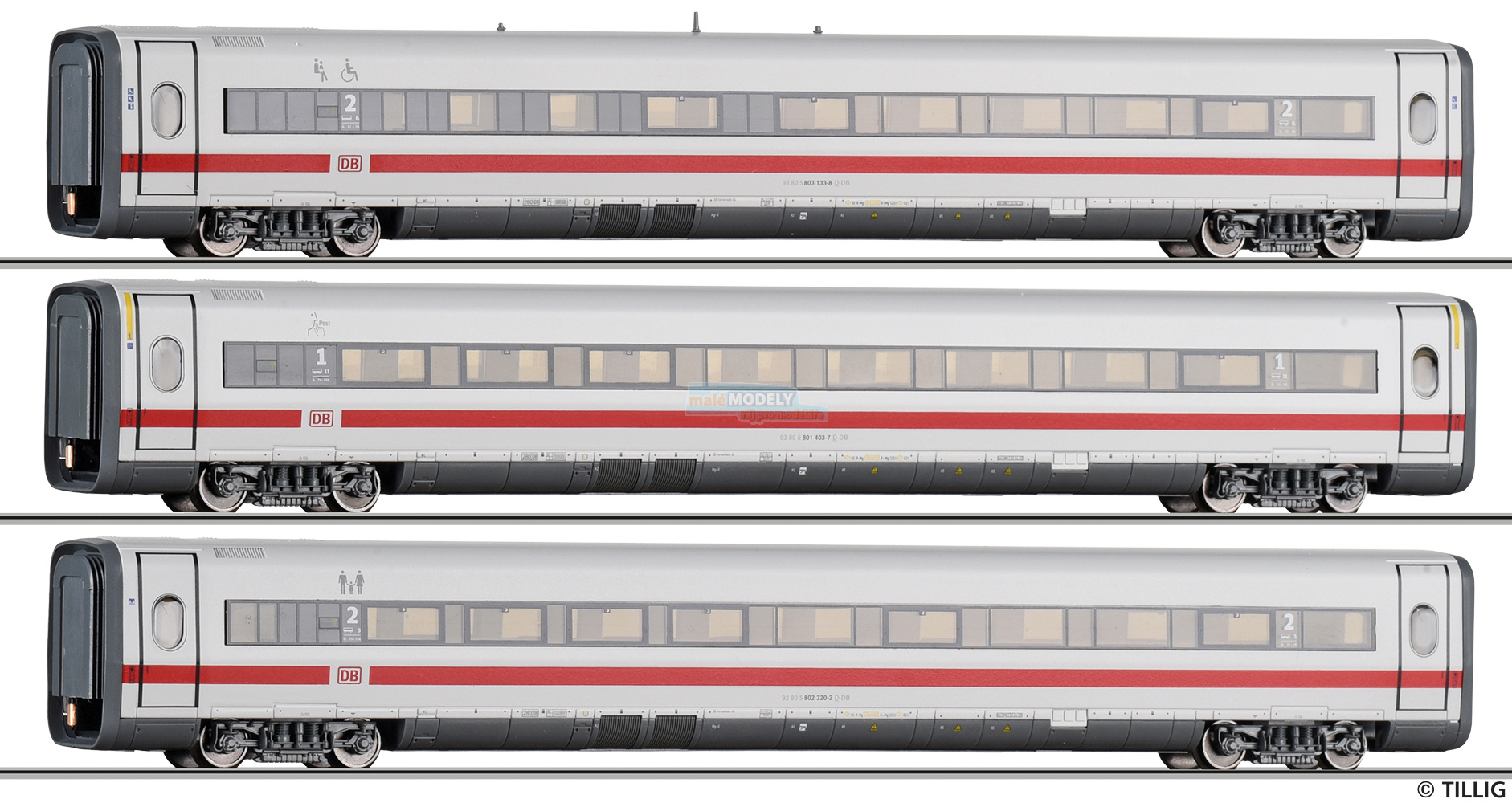 ICE-1-Set *Redesign* bestehend aus einem Reisezugwagen 1. Klasse und zwei Reisezugwagen 2. Klasse, Teil 3, Ep. VI - (31.03.2023)