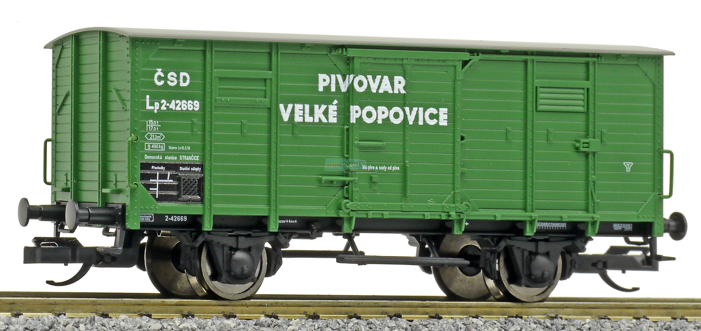 Krytý nákladní vůz G02 Zt Pivovar Velké Popovice 
