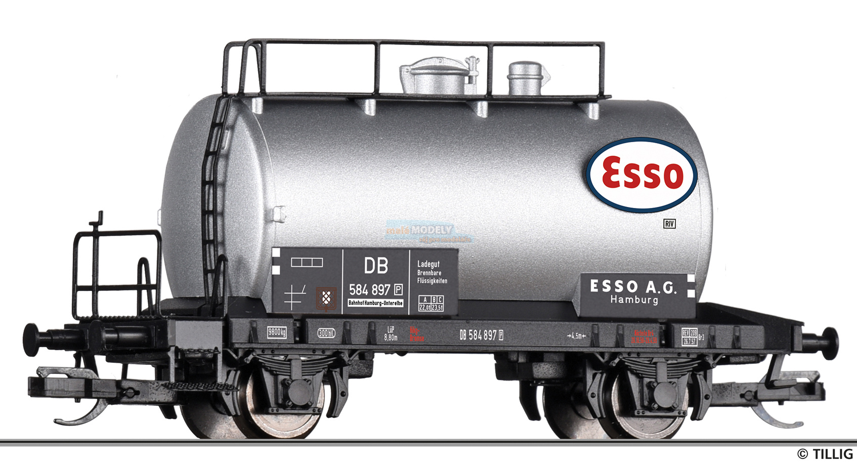 Kesselwagen ESSO AG, eingestellt bei der DB, Ep. III