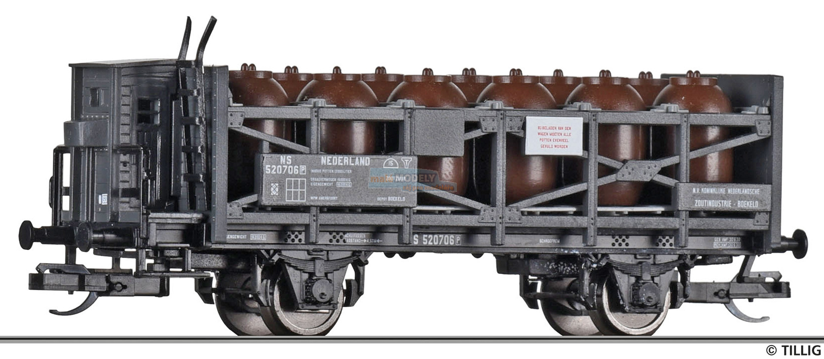 Säuretopfwagen/ Koninklije Nederlandsche Zoutindustrie, eingestellt bei der NS, Ep. II