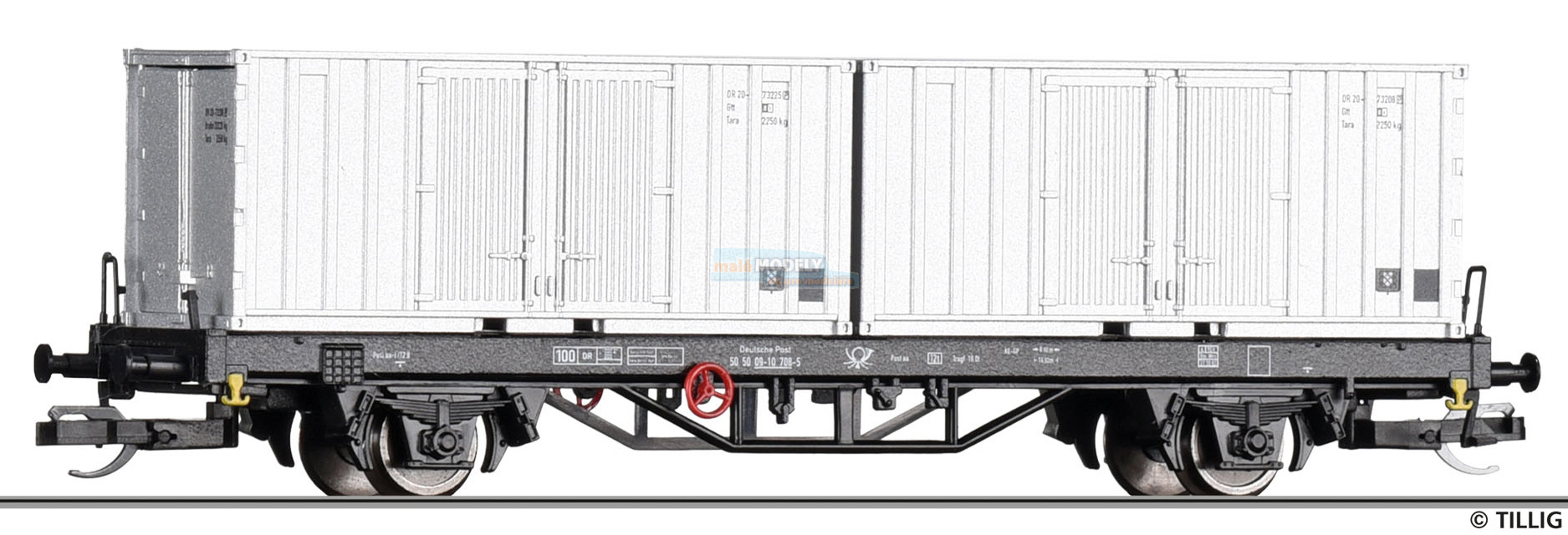 Containertragwagen Post aa-t/12,8 der Deutschen Post, Ep. IV