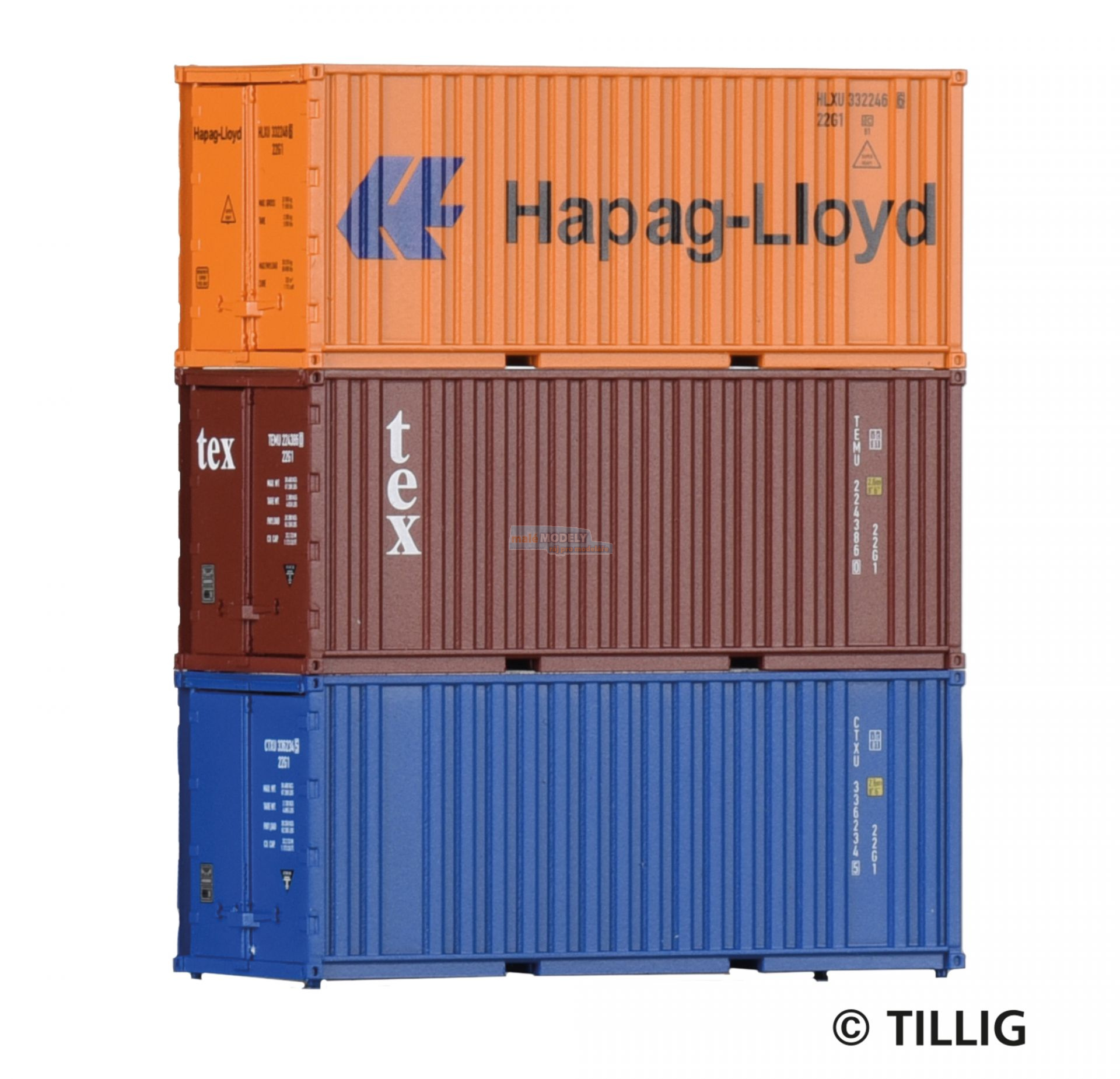 Container-Set mit drei 20‘-Containern