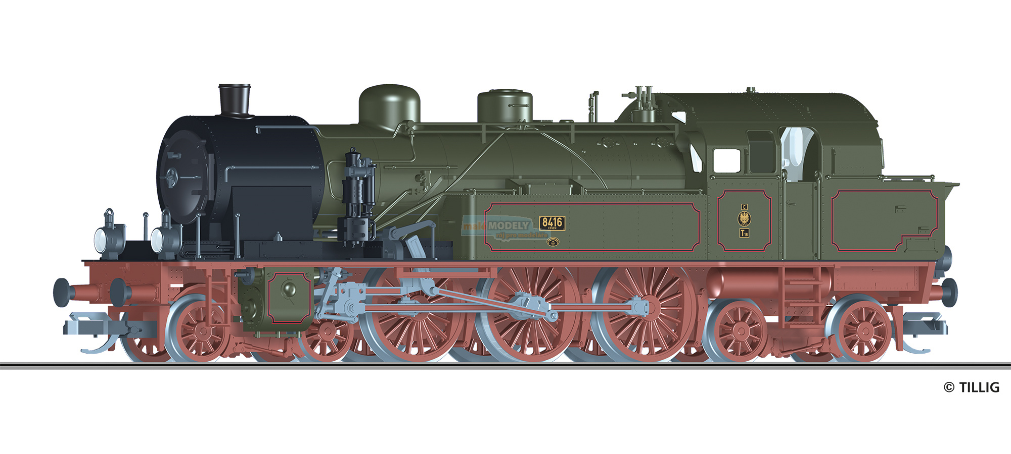 Dampflokomotive T18 der K.P.E.V., Ep. I -FORMVARIANTE-