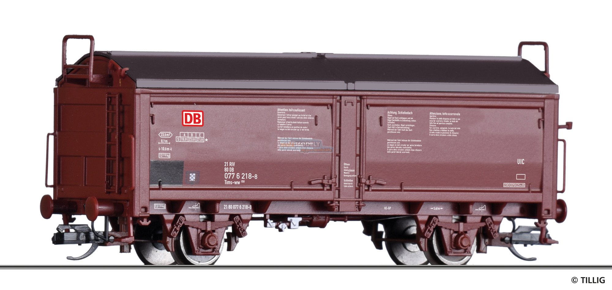 Schiebedach-/Schiebewandwagen Tms 858 der DB AG, Ep. V