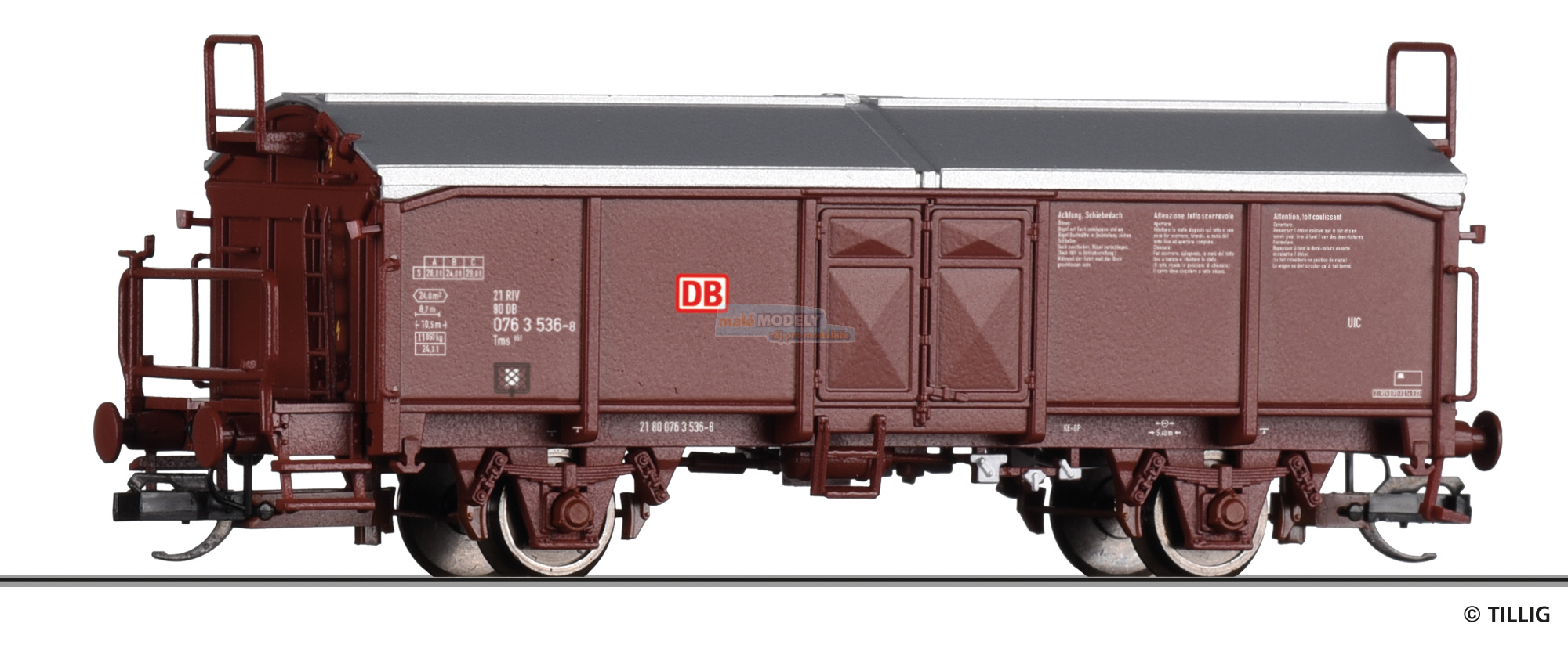 Schiebedachwagen Tms 851 der DB AG, Ep. V