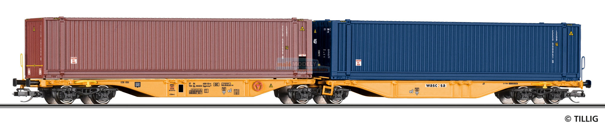 Containertragwagen Sggmrss der WASCOSA, Ep. VI