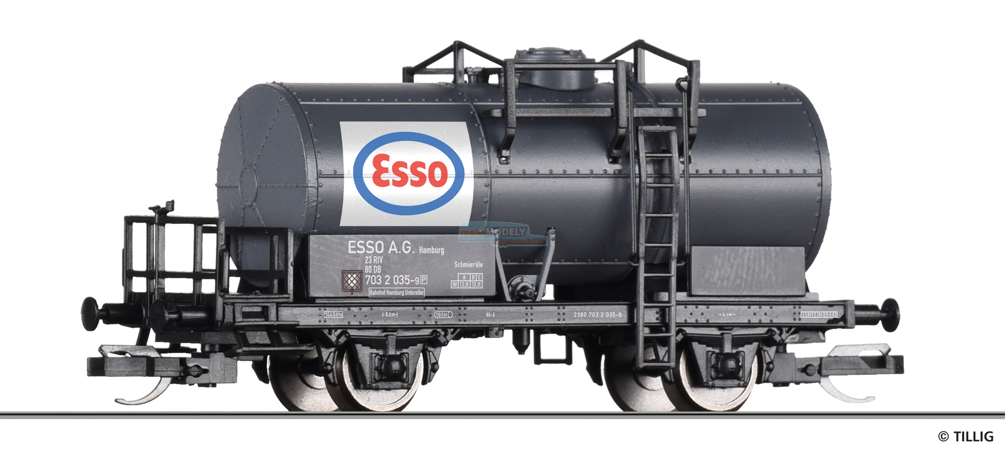 Kesselwagen *ESSO AG*, eingestellt bei der DB, Ep. IV