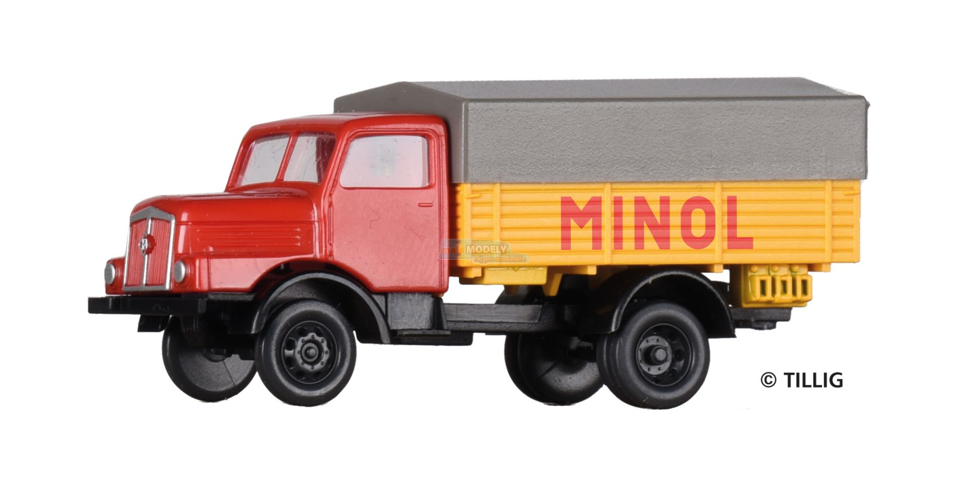Auto nákl. LKW H3A Hochbordpritsche/Plane *MINOL*