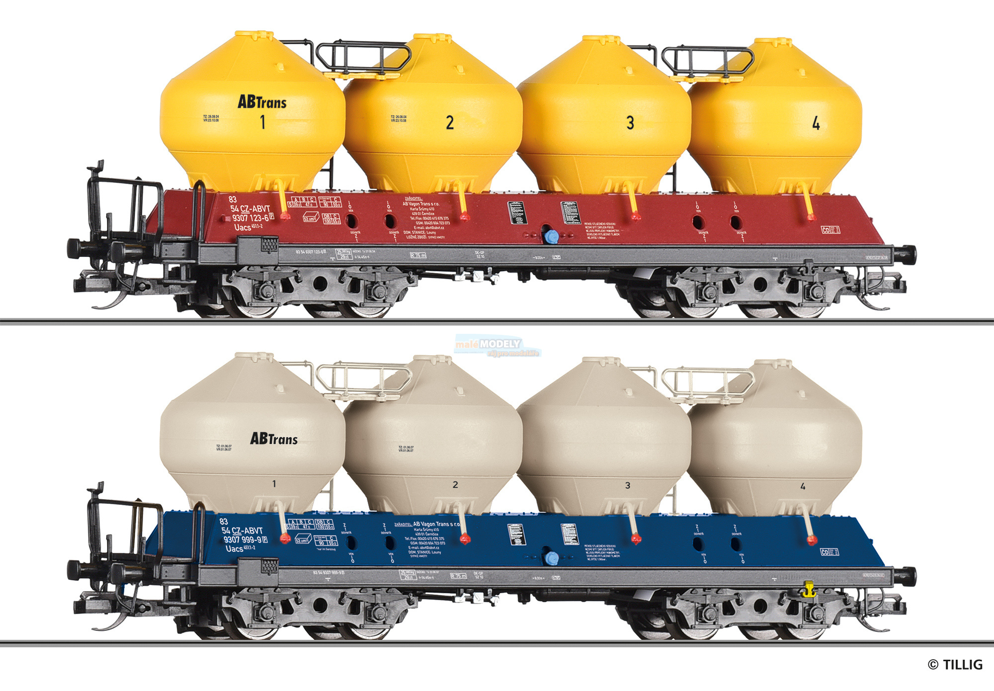Güterwagenset der AB Vagon Trans s.r.o.