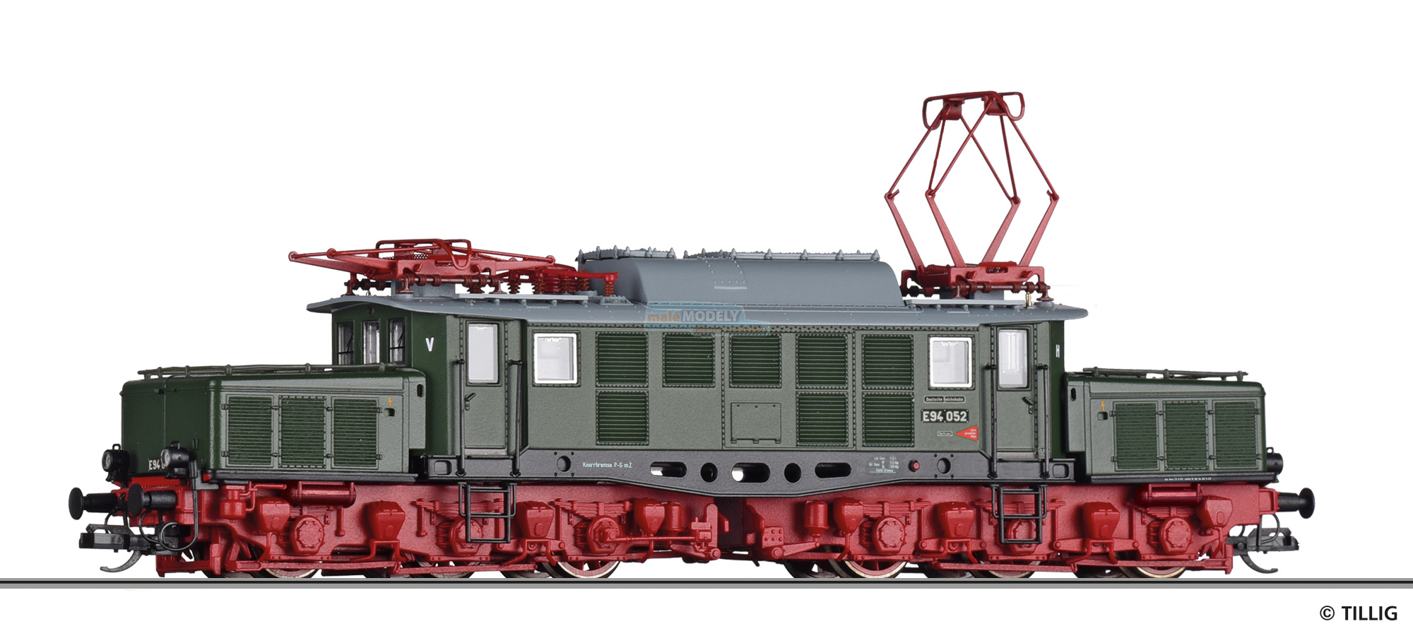 WS-Lok E 94 052, DR, Ep. III, Fert. analog