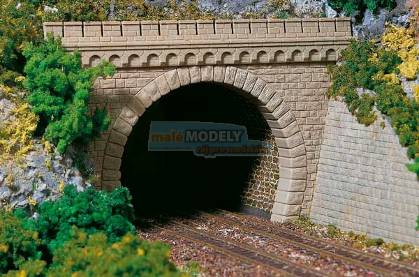 Portály tunelu pro dvě koleje (2 ks)