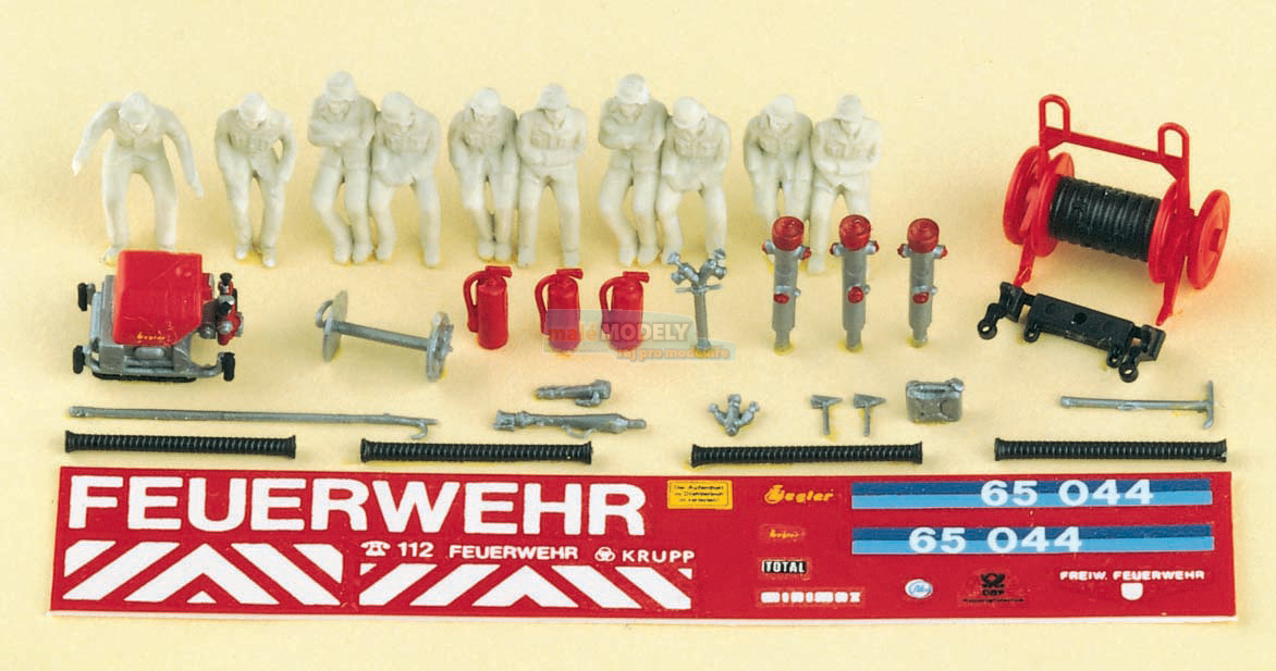 Feuerwehr-Set. Tragkraftsprit