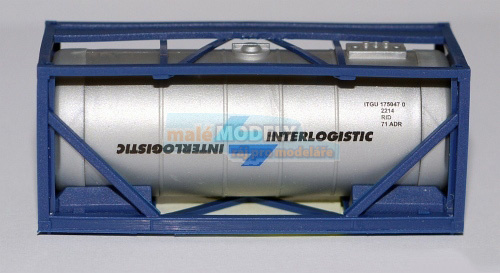 kontejner INTERLOGISTIC - stříbrný v modré