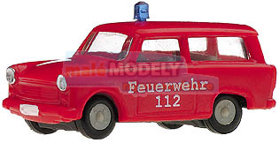 Auto osobní Trabant 601 combi požár