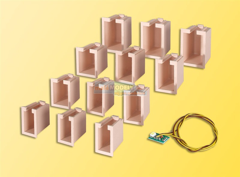 Vnitřní osvětlení budov 12ks Box, 1ks LED