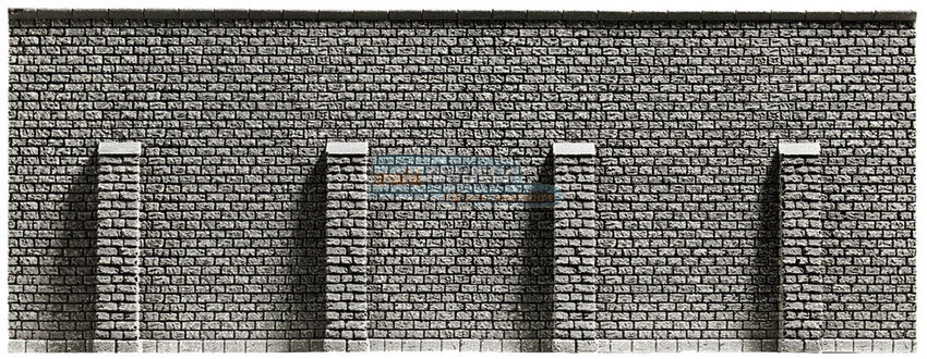 Zeď kamenná šedá - podpěrná 25,8 x 9,8 cm