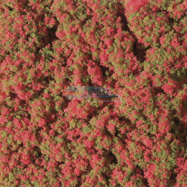 Koberec - Květinový červený 9,5 x 15 cm