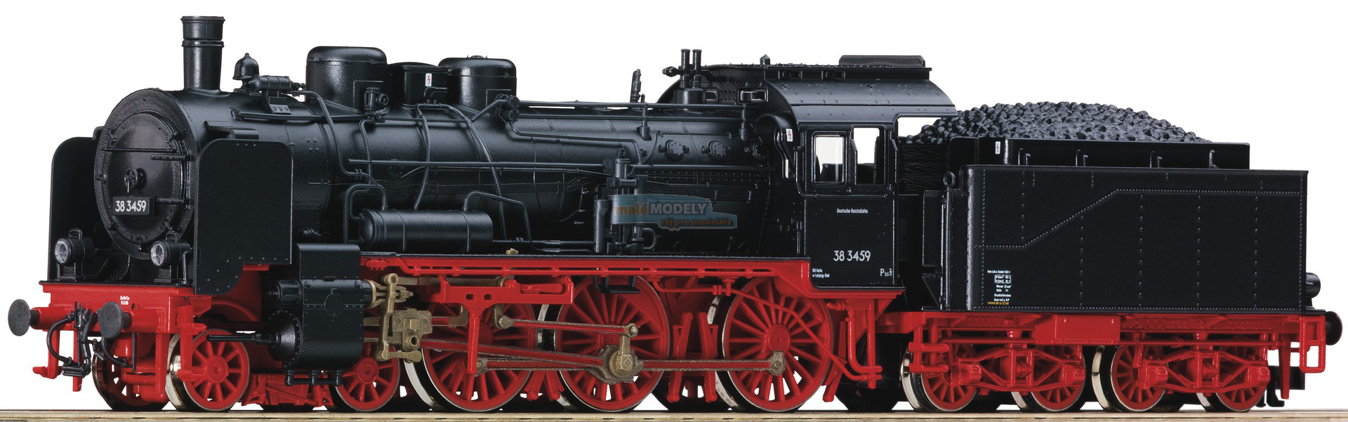 Parní lokomotiva BR 38 digitalizovaná se zvukem