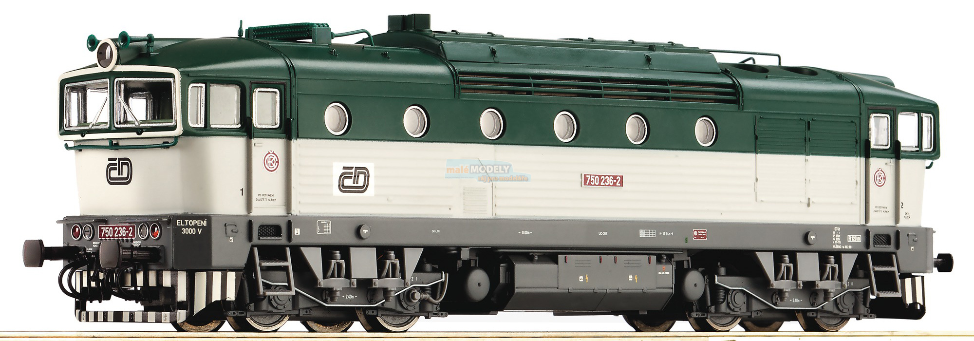 Dieselová lokomotiva řady 750 - Brejlovec, digitalizová se zvukem