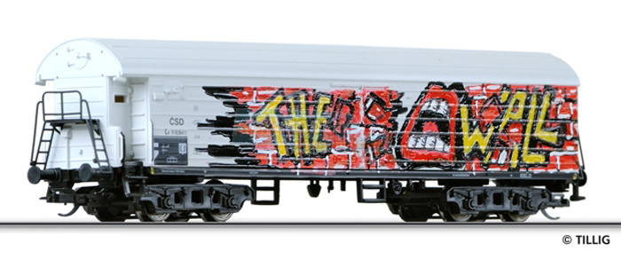 Chladící vůz TTnh - Graffiti