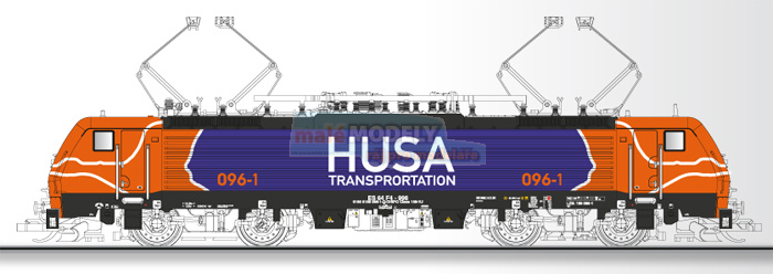 Elektrická lokomotiva 189 096 <b>HUSA Transportation Group</b> - (31.03.2014)