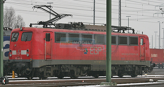 Elektrická lokomotiva 140 824-4 <b>Eisenbahngesellschaft Postdam</b> - (31.03.2014)