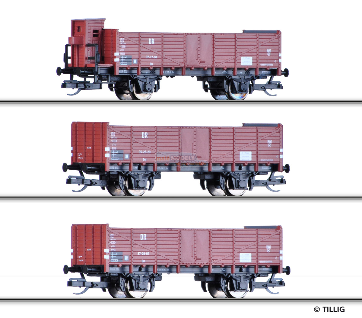 Set tří nákladních vozů s nákladem - Grundstoff-Industrie-Pendel 2