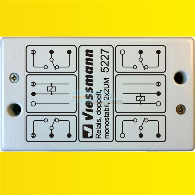 Relé, dvojité, monostabilní 2x2UM